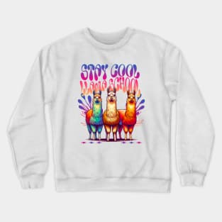 Stay Cool Llama School Crewneck Sweatshirt